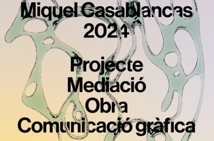 Convocatoria de Artes Visuales Miquel Casablancas 2024. Sant Andreu Contemporani
