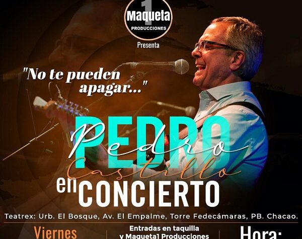 Pedro Castillo regresa a Venezuela con su Tour "No Te Pueden Apagar"