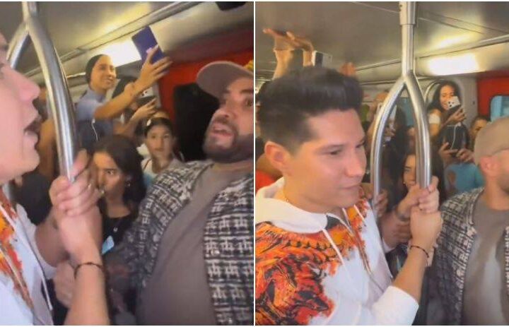 El espectáculo que dieron Chyno y Nacho en el Metro de Caracas