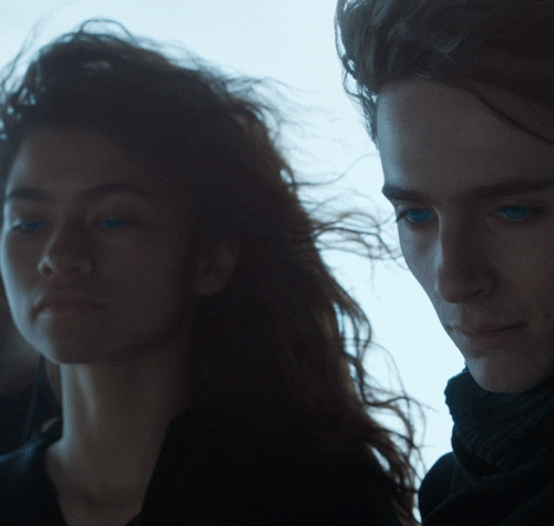 Zendaya y Timothée Chalamet, como Chai y Paul Atreides en 'Dune'.- Blog Hola Telcel.
