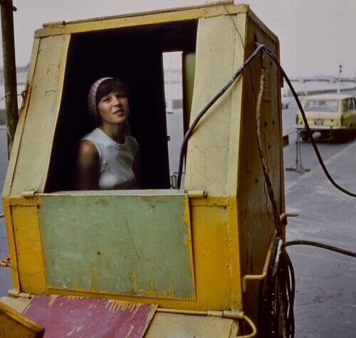 Boris Savelev. Girl in a Box, Leningrad, 1981