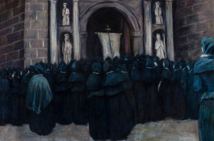 Darío de Regoyos. Las hijas de María (Servantes de Marie), 1891. Colección particular