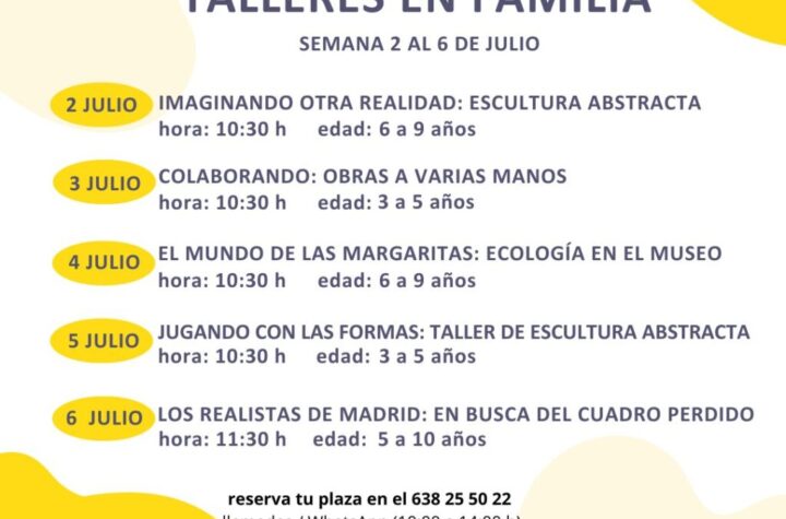 Verano en el MUREC Almería. Talleres en familia