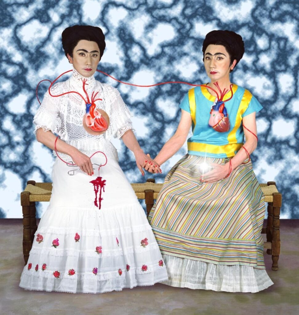 Yasumasa Morimura. Dialogue with myself 1, 2001. Serie An Inner Dialogue with Frida Kahlo