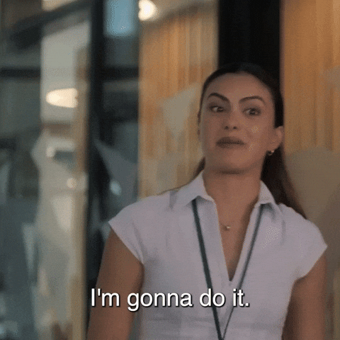 La actriz Camila Mendes diciendo la frase 'voy a hacerlo'.- Blog Hola Telcel