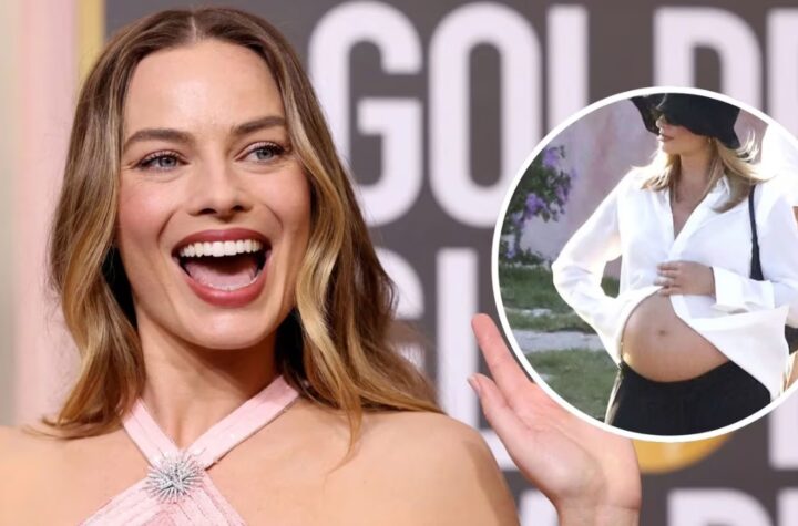 Margot Robbie lució su embarazo durante sus vacaciones en Italia