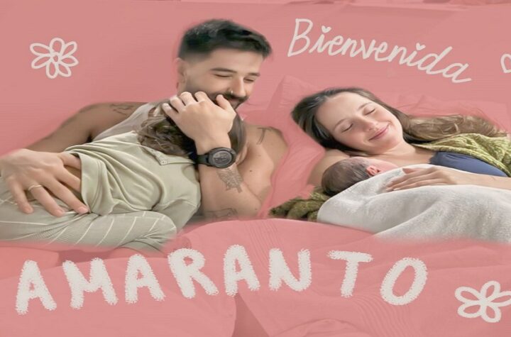 ¡Nació Amaranto! La hija de Evaluna Montaner y Camilo Echeverry: “Niña de terciopelo dorado”
