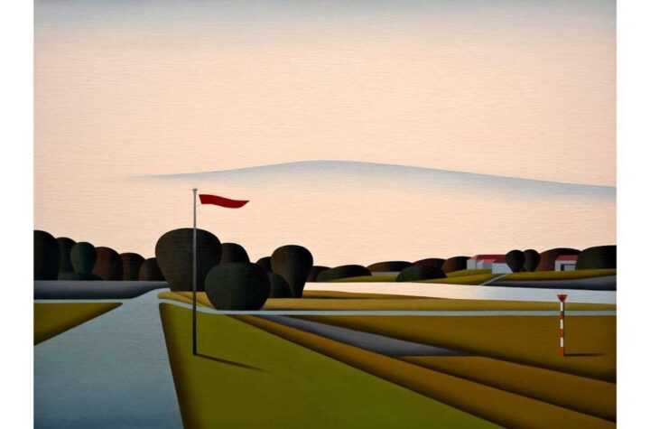 Jan Schüler. DRESDEN DIE ELBE BEI LOSCHWITZ, 2023. 3 Punts Galeria