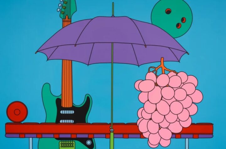Michael Craig-Martin. Interior (with daybed), 2021. Cortesía Gagosian
