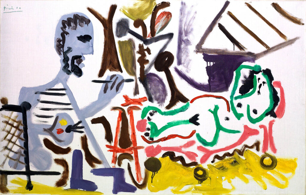 Pablo Picasso. El pintor y su modelo I, 1963. Colección ABANCA