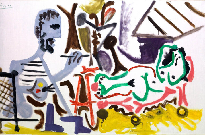 Pablo Picasso. El pintor y su modelo I, 1963. Colección ABANCA