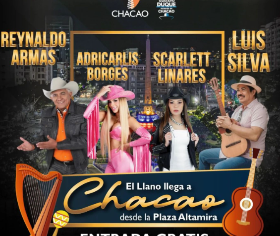Concierto gratuito en Plaza Altamira, ¡El llano llega a Chacao! próximo domingo 17 de Noviembre