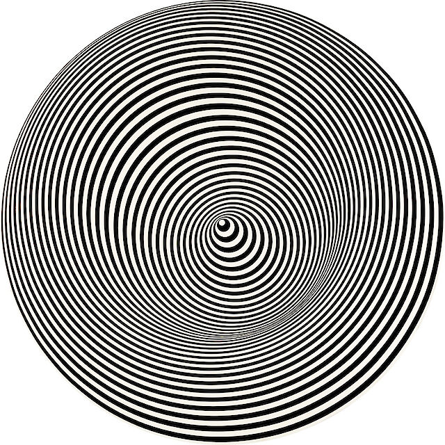 Marina Apollonio. Dinamica circolare 6S+S III, 1966-1968. Galleria Nazionale d