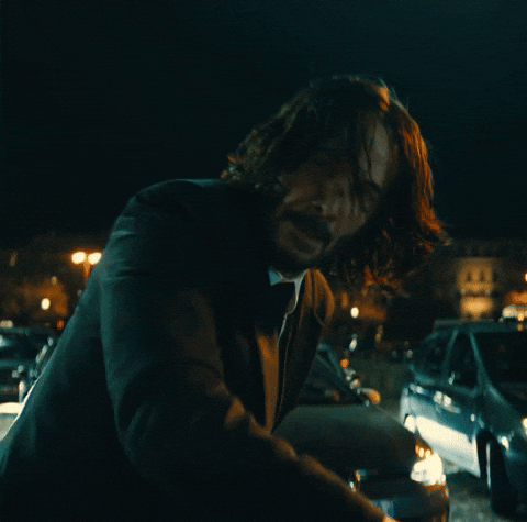 Keanu Reeves transmitiendo muchas emociones en una de las últimas escenas de la cuarta entrega de John Wick.- Blog Hola Telcel
