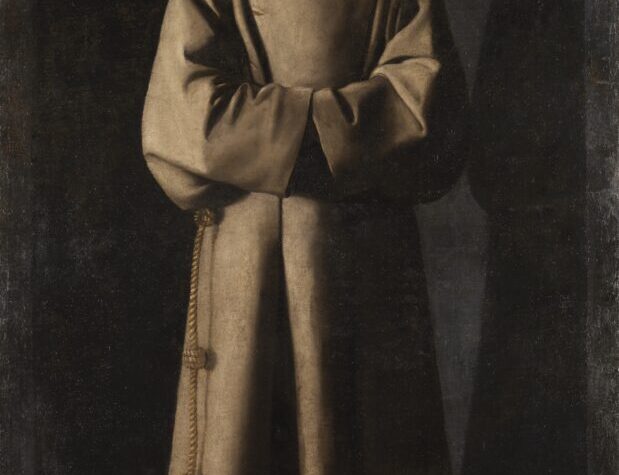 Francisco de Zurbarán, San Francisco según la visión del Papa Nicolás V. Museu Nacional d’Art de Catalunya