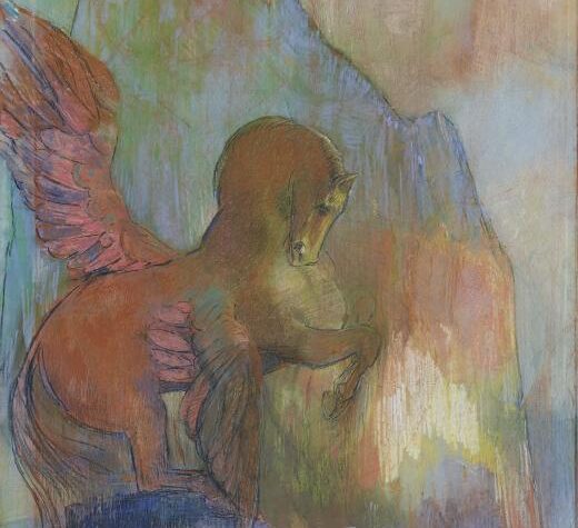 Odilon Redon. Pegaso, hacia 1895-1900