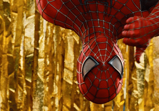 Spider-Man de cabeza indicando con su pulgar que a él si le gustaban las películas de SSU donde se exploraban de una forma diferente las historias de los villanos.- Blog Hola Telcel