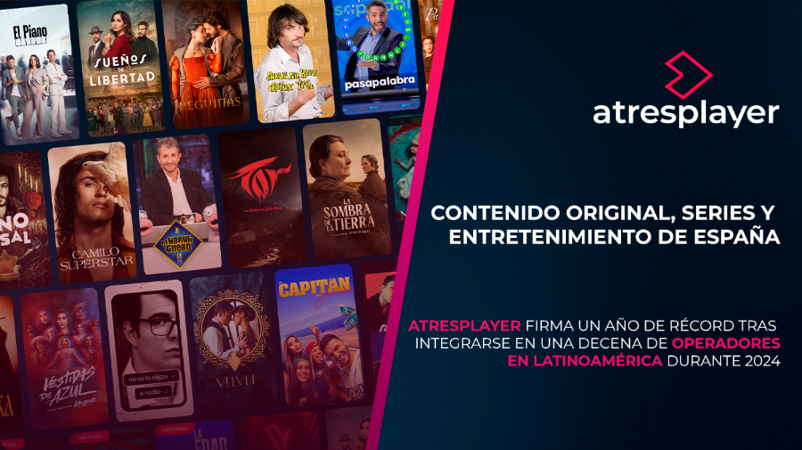 La plataforma de streaming de Atresmedia creció más del 80% en 2024