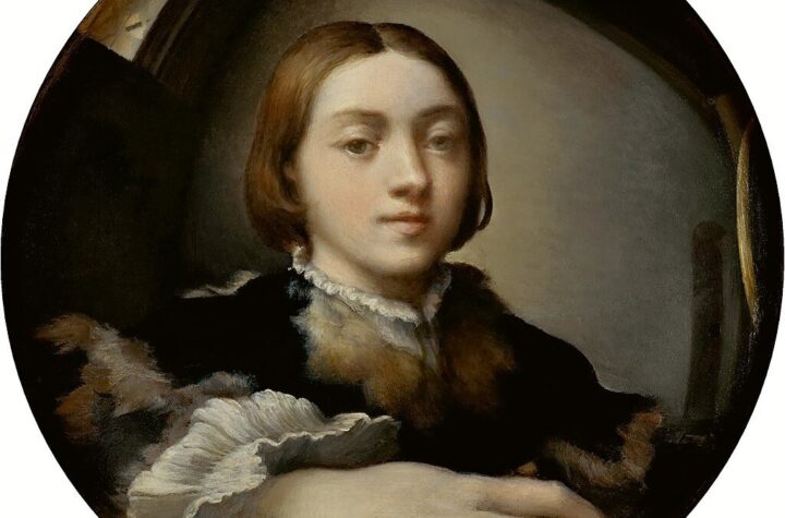 Parmigianino. Autorretrato en un espejo convexo, hacia 1524. Kunsthistorisches Museum, Viena