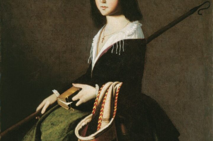 Francisco de Zurbarán. Santa Marina, hacia 1640-1650. Colección Carmen Thyssen-Bornemisza en préstamo gratuito al Museo Carmen Thyssen Málaga