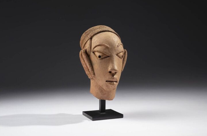 Cabeza de un personaje, Cultura de Nok. Nigeria, siglos I-V. Colección Pérez Latorre