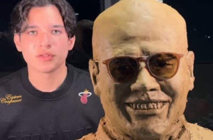 La espectacular escultura que un joven venezolano hizo para rendir honor a Rubby Pérez