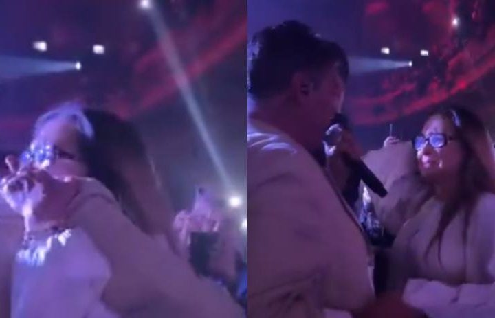 La emotiva reacción de Alba Roversi luego que Guillermo Dávila se acercó para cantarle en su show