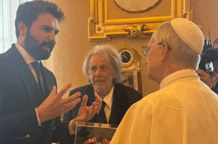 Al Pacino se reunió con el papa León XIV en el Vaticano