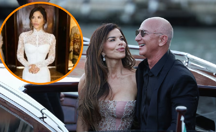 La razón por la que Lauren Sánchez eligió un vestido de novia de 300 mil dólares para su boda con Jeff Bezos