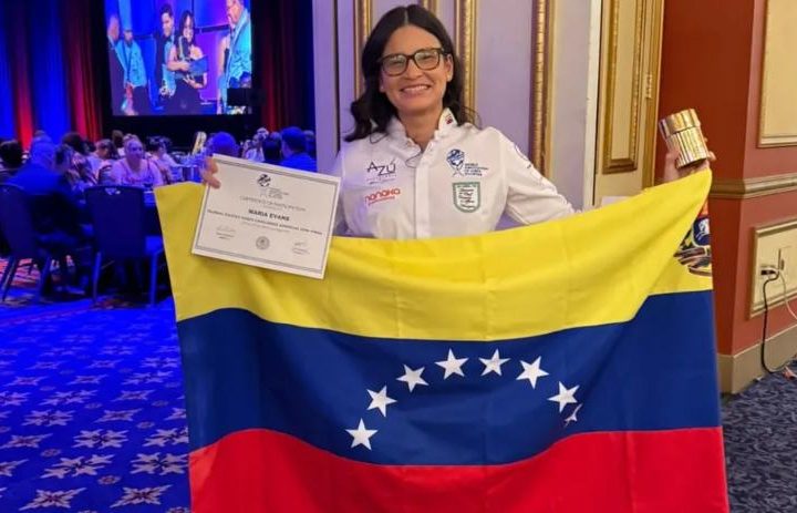 La chef venezolana María Evans brilló en el Global Chef Challenge y se llevó medalla de plata