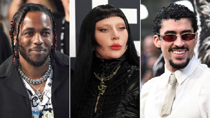 Kendrick Lamar, Lady Gaga y Bad Bunny buscan hacer historia en los Grammy
