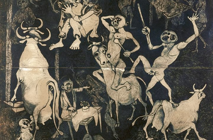 Dumile Feni. African Guernica, 1965. National Heritage and Cultural Studies Centre, University of Fort Hare. © Estate Dumile Feni and Dumile Feni Family Trust