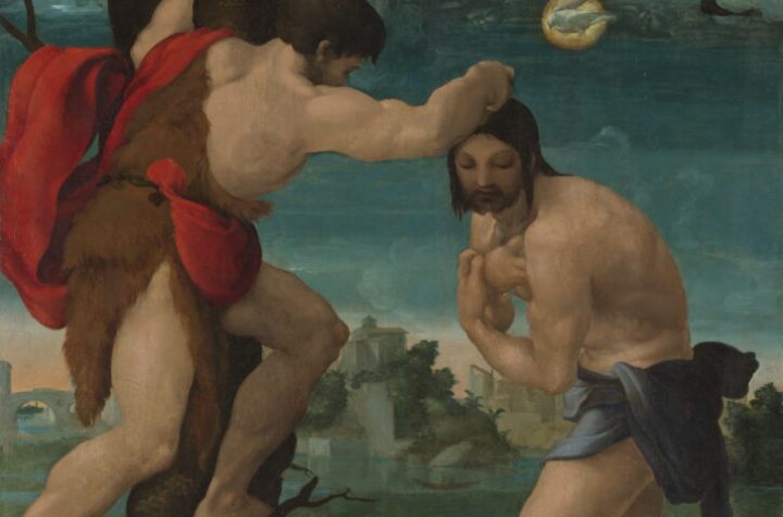 Pedro Machuca. Bautismo de Cristo, 1518-1519. Museo Nacional del Prado