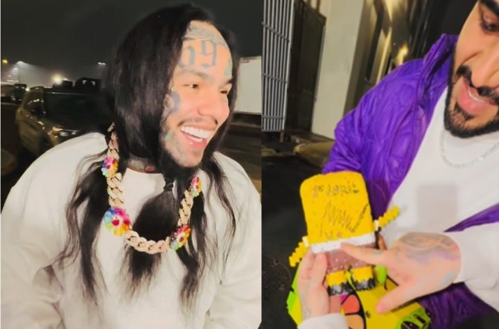 Maduro le autografió un muñeco de Bob Esponja del rapero Rapero Tekashi 6ix9ine