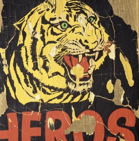 Mimmo Rotella. La tigre, 1962. Colección privada