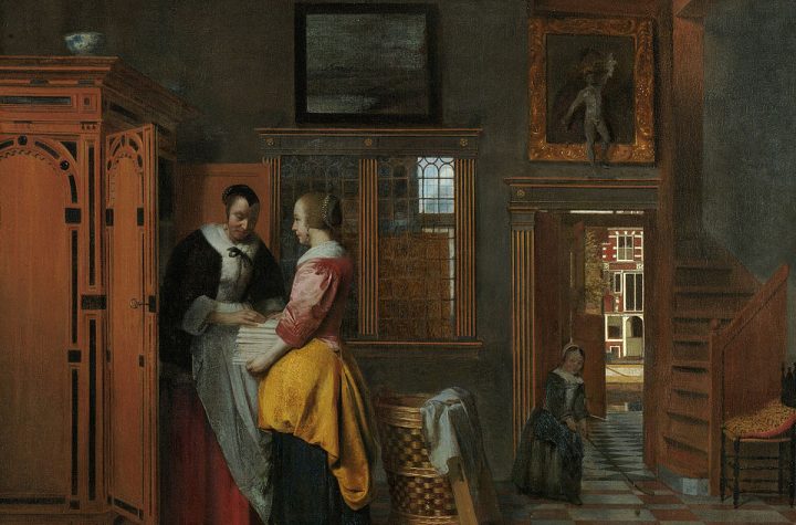 Pieter de Hooch. El armario de la ropa blanca, 1663. Museo Nacional, Ámsterdam