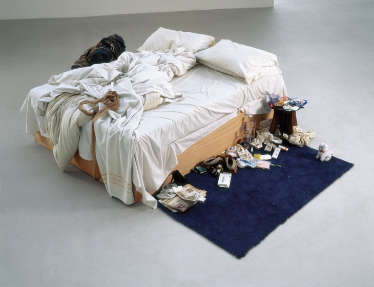 Tracey Emin. My Bed, 1998. Cortesía de The Saatchi Gallery, Londres