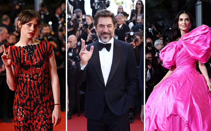 Kristen Stewart, Javier Bardem y Demi Moore deslumbran en Cannes con sus estilos