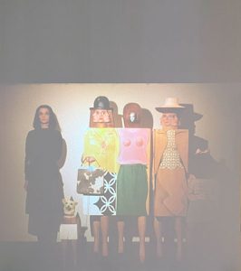 Women with a dog. Marisol. Exposicion en el Centro Botín