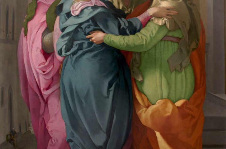 Pontormo. La Visitación, hacia 1528. Iglesia parroquial de San Michele Arcangelo de Carmignano (Prato), Diócesis de Pistoia