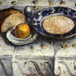 Paula Moderson-Becker. Naturaleza muerta con platillo de leche, 1905. Museo Paula Modersohn-Becker, Bremen