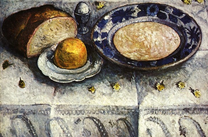 Paula Moderson-Becker. Naturaleza muerta con platillo de leche, 1905. Museo Paula Modersohn-Becker, Bremen