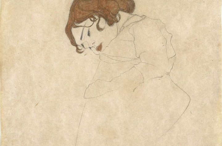Egon Schiele. Joven dormida, 1909. Fundación Mapfre