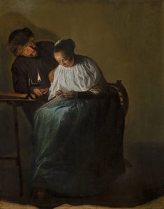 Judith Leyster. Hombre ofreciendo dinero a una mujer joven, 1631. Mauritshuis, La Haya